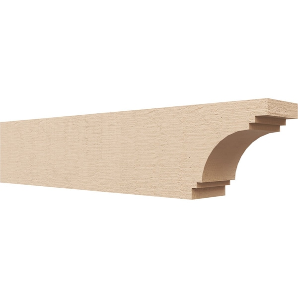 Ekena Millwork 4in. W x 6in. H x 28in. L Pescadero Woodgrain TimberThane Rafter Tail, Primed Tan RFTUR04X06X28PECRCPR - main